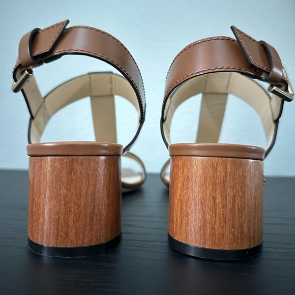 Jimmy Choo Women's Jin 45mm Mid Heel Square Toe Buckled Sandals - Picture 7 of 9